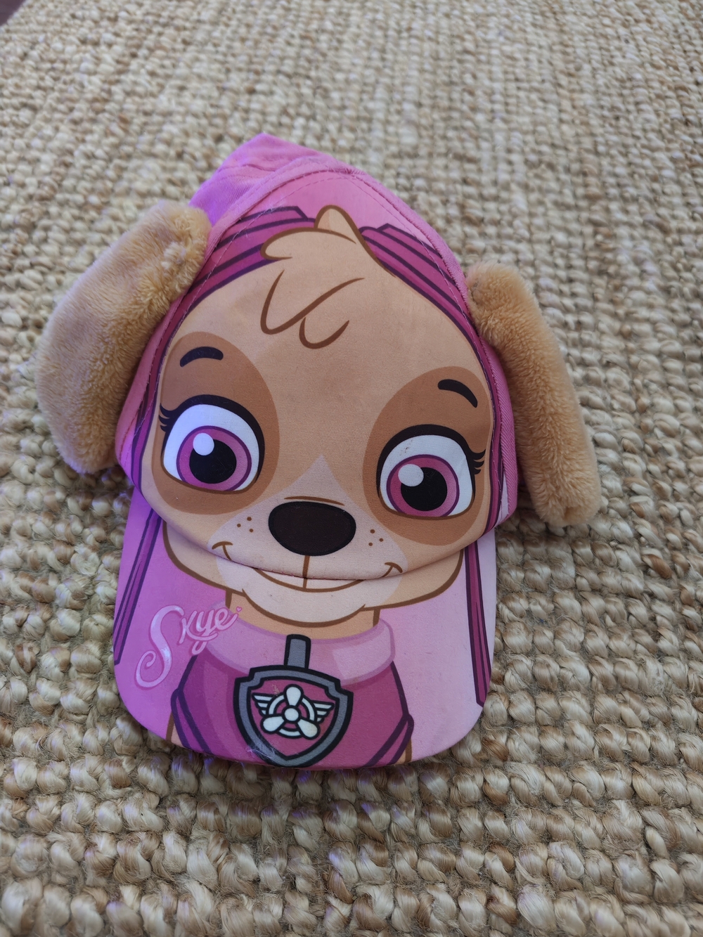 Kids Pink Plush Paw Patrol Skye Character Hat